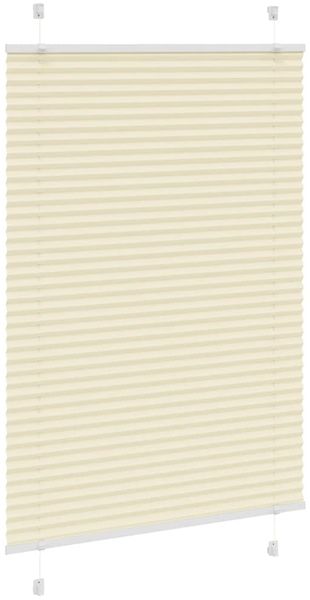 vidaXL Plissee Creme 100x100 cm Stoffbreite 99,4 cm Polyester 4015279 Bild 3