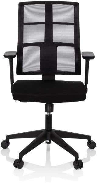 hjh OFFICE Profi Bürostuhl SPINIO Stoff/Netzstoff Schwarz