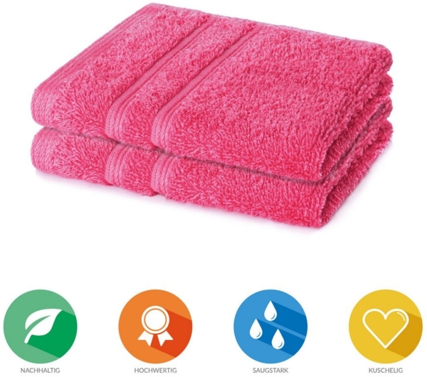 Lavea Seiftuch Bali, 30x30cm aus 100% Bio-Baumwolle, einzigartig weiche Seiftücher mit Aufhänger (Set, 2-St), hochwertige und nachhaltige Premium Waschlappen - schonende Reinigung