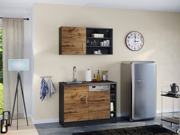 KOCHSTATION Pantryküche KS-Mali, Breite 110 cm, mit E-Geräten