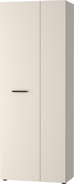 Forte NET306 moderner Mehrzweckschrank 70, schmaler Schrank, 2-türig, Holzwerkstoff, Flur, Diele, Kaschmir|Beige, 68,7 cm breit x 181,1 cm hoch x 36,5 cm tief Bild 8
