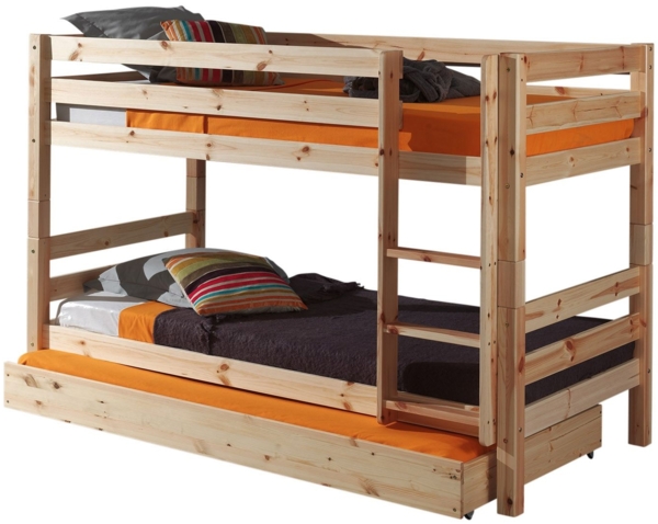 Etagenbett Karolina 210x105x140 Hochbett Massivholz natur