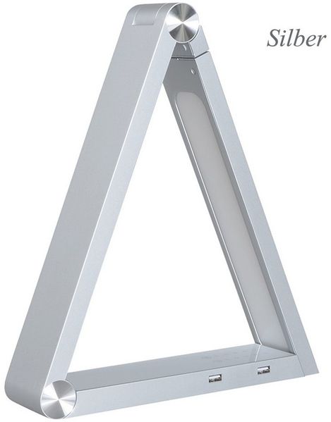 Eurotondisplay LED Tischleuchte LED Tischleuchte, 6W. Sparsam, dimmbar & Farbton einstellbar!, LED fest integriert, Tageslichtweiß, touch