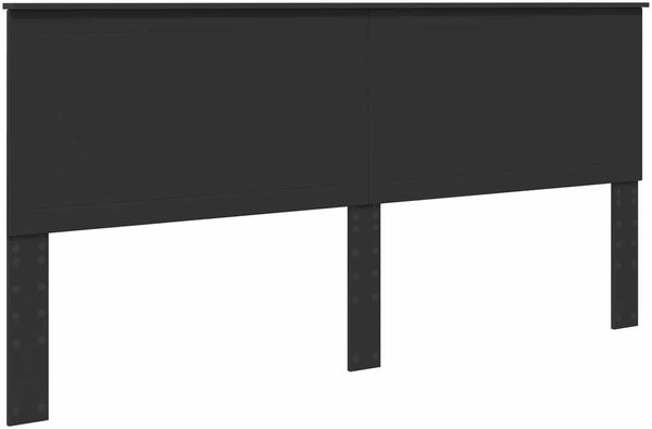 Kopfteil, Bettkopfteil, Minimalistisch mit Kopfteil, Bettkopfteil, Minimalistisch Schwarz Eichen-Optik 200 cm Holzwerkstoff