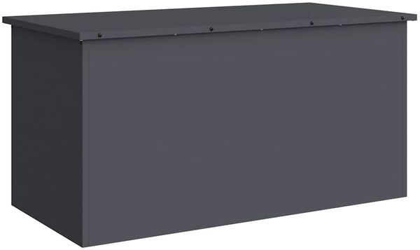 vidaXL Gartenlagerkissenbox Stahl 100 x 50,5 x 50 cm 220 Anthrazit 874562 Bild 2