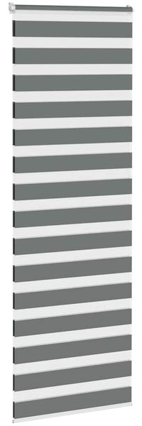vidaXL Doppelrollo Dunkelgrau 75x230 cm Stoffbreite 70,9 cm Polyester 4014178 Bild 3