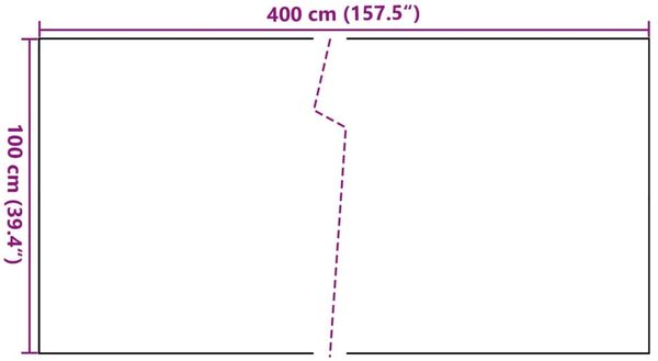vidaXL Balkon-Sichtschutz Anthrazit 400x100 cm Poly Rattan 156240 Bild 8