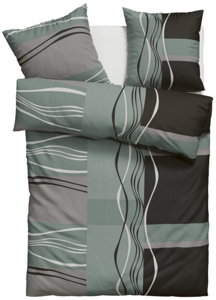 my home Bettwäsche Kelian, Linon, 3 teilig, in verschiedenen Qualitäten, gemusterte Bettwäsche Bild 5