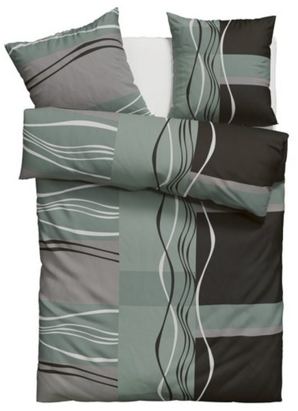 my home Bettwäsche Kelian, Linon, 3 teilig, in verschiedenen Qualitäten, gemusterte Bettwäsche Bild 4