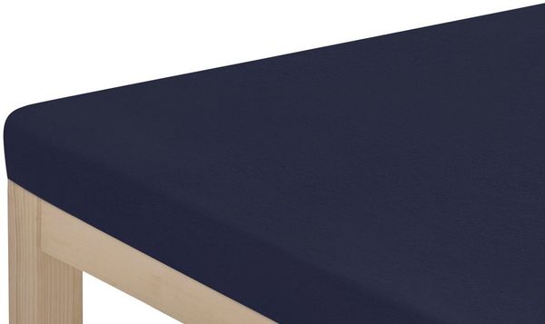 OTTO home Spannbettlaken Topper Basic, in Gr. 90x200, 140x200 oder 180x200 cm, Microfaser-Jersey, Gummizug: rundum, (1 Stück), Baumwolle, Matratzen bis 8 cm Höhe, Bettlaken, Spannbetttuch, Laken