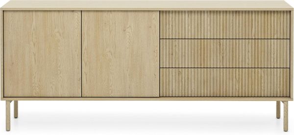 AX LIVING Trentinis 187 2T3S Braun große Kommode 187,1 cm, geriffelte Bild 5