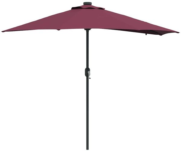 Garten-Sonnenschirm, Terrassenschirm Bordeauxrot 294 x 150 x 223 cm