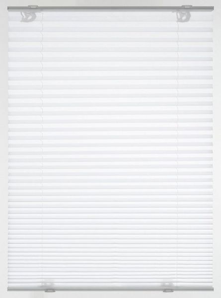 GARDINIA Solo Dachfenster-Plissee ohne Bohren, Mit Saugnäpfen, Blickdichtes Falt-Rollo, Inkl. aller Montage-Teile, Weiß, 50,3x122 cm