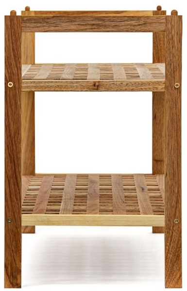 4 x Schuhregal Walnuss stapelbar Bild 6