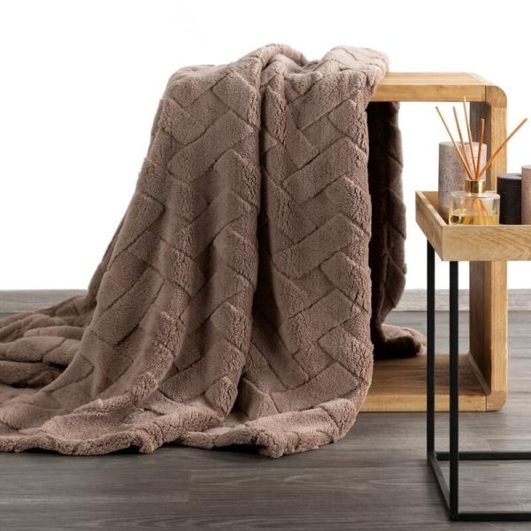 Wohndecke CARO, Design91, Karierte Kuscheldecke ideales Geschenk Weiche, warme Decke