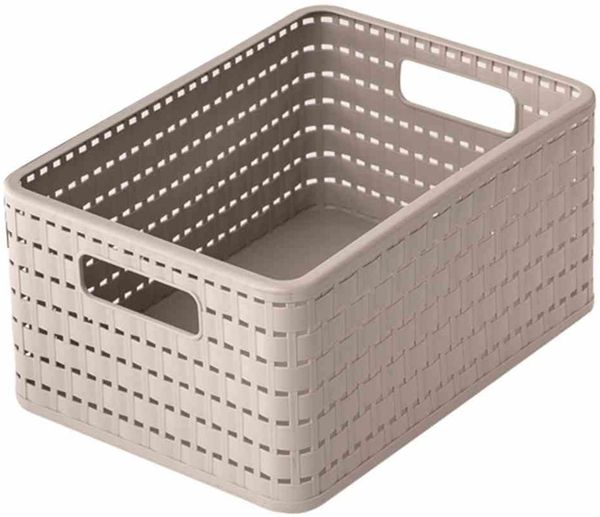 Aufbewahrungskorb "Country" 4 l cappuccino 23,7x15,8x10,8cm Universalkorb Box