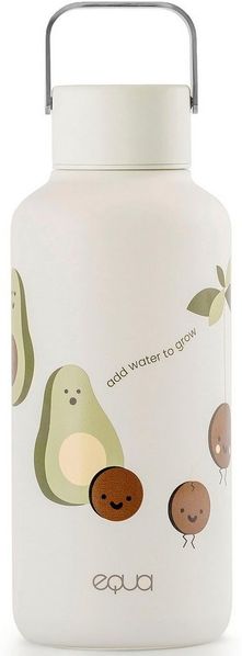 equa Trinkflasche Timeless Avoc. 600 ml, Edelstahl
