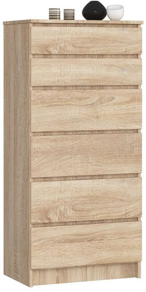 Raumhirsch Furniture Kommode mit 6 Schubladen 60 cm breit Holz Schrank, (viele Farbvarianten - Maße: 130 x 60 x 40 cm) - Hochwertig & stabil