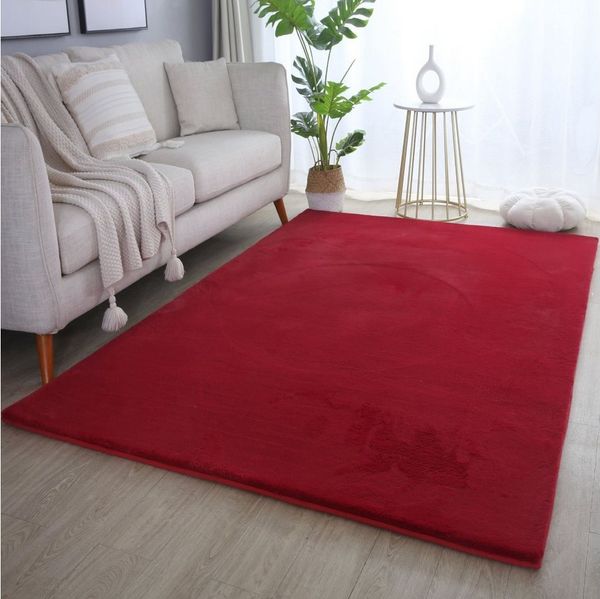 Teppium Teppich Unicolor - Einfarbig, Rechteckig, Höhe: 20 mm, Teppich Wohnzimmer Einfarbig Shaggy Modern Flauschiger Felloptik Weich