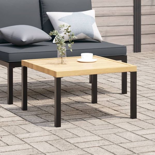 vidaXL Garten-Couchtisch Schwarz 65x65x40 cm Aluminium 4008573