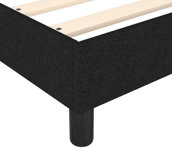 vidaXL Polsterbett, Stoff, 25,0 cm, Schwarz, 140x200 cm, mit Lattenrost, Schwarz Bild 7