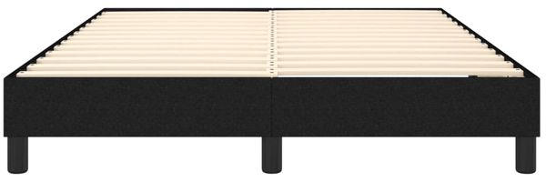 vidaXL Polsterbett, Stoff, 25,0 cm, Schwarz, 140x200 cm, mit Lattenrost, Schwarz Bild 5