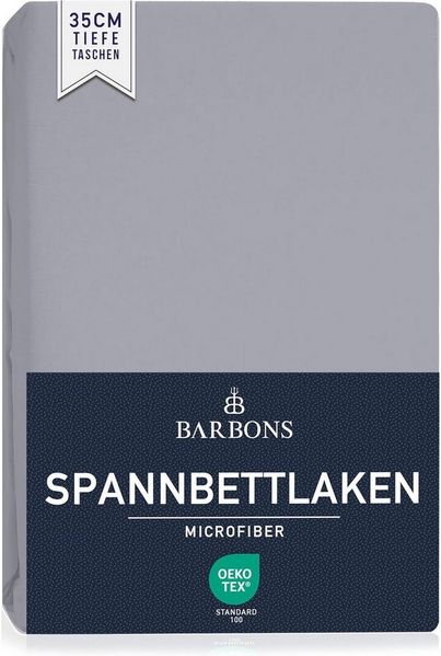 BARBONS Spannbettlaken Mikrofaser Bettlaken, 35 cm Tiefe Spannbetttuch, Gebürstete Polyester, (1 Stück), Topper