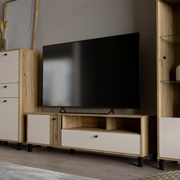 FORTE TV-Board Killarney, TV Board, Soft Close, Schublade, offene Fächer