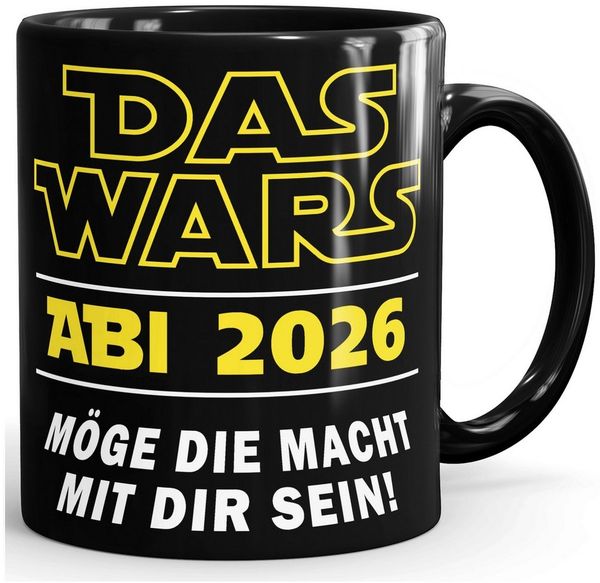 MoonWorks Tasse Kaffee-Tasse Das Wars - Geschenk Abitur 2026 Abschluss -, Keramik