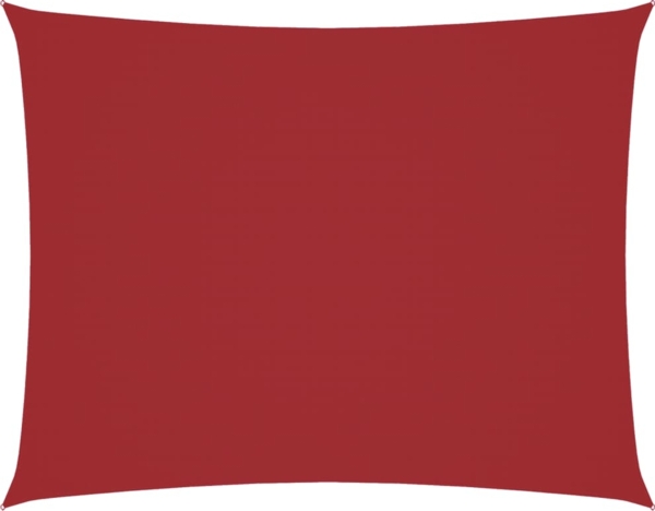 vidaXL Sonnensegel Oxford-Gewebe Rechteckig 3x4 m Rot 135650