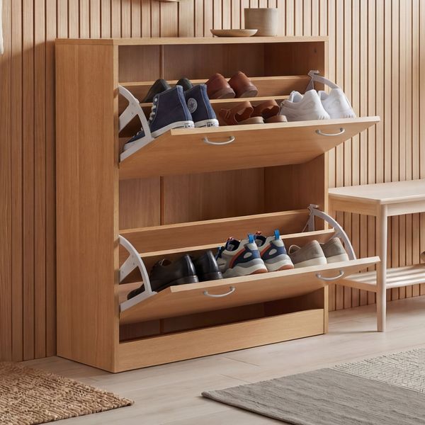 Schuhkipper FINN 75 x 87 x 24 cm Farbe mit 2 Klappen 20 Paar Schuhe
