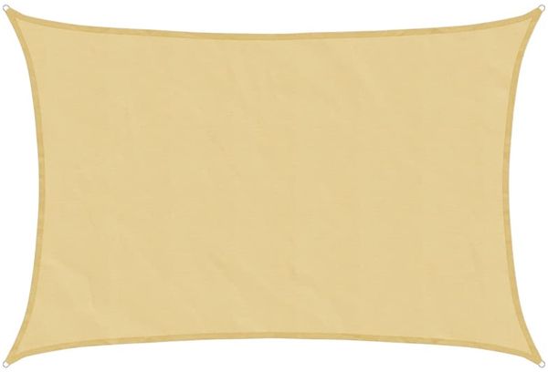 vidaXL Sonnensegel Sandfarbe 5x3 m 100% Polyester Oxford 4000572 Bild 2