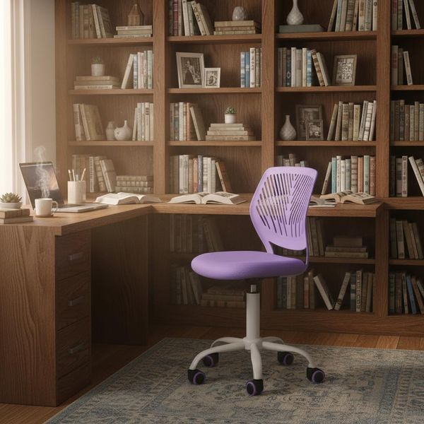 FurnitureR Bürostuhl Drehstuhl Höhenverstellbar 360 Grad Drehung Stoffbezug SGS Gaslift 130kg PP Rücken PU Rollen