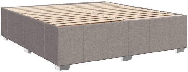 vidaXL Bettgestell ohne Matratze Taupe 180x200 cm Stoff 3284857 Bild 3