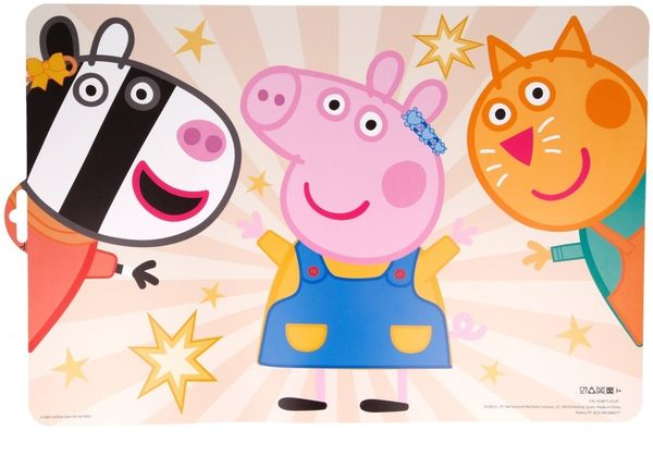 Stor Peppa Pig Freundlichkeit ZÄHLT TISCHSET