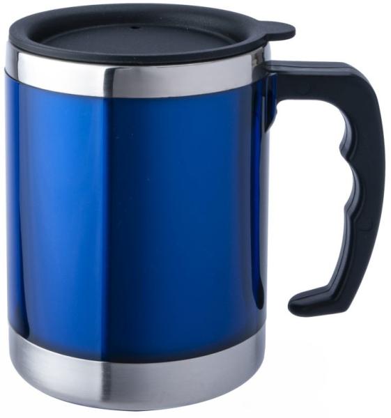 BasicNature Edelstahl Thermobecher 'Mug', 0, 42 L, blau