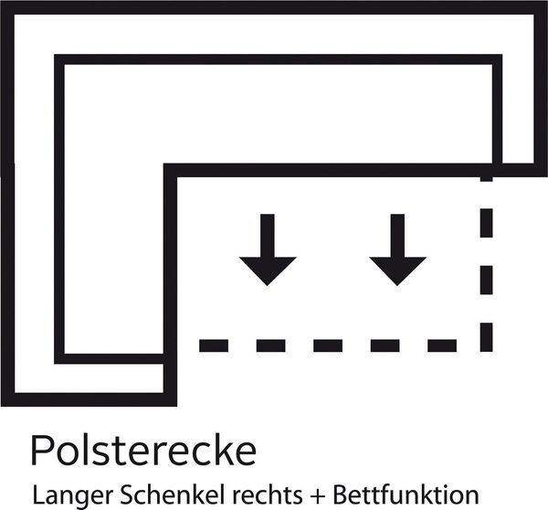 sit&more Ecksofa Bansin L-Form, wahlweise mit Bettfunktion