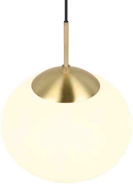 Retro Pendelleuchte FOMENTO Messing mit Glaskugel Lampenschirm, Ø 30cm Bild 8