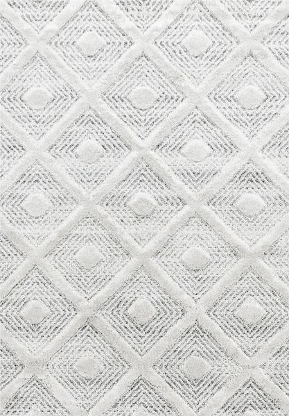 Hochflor Teppich Pepe rechteckig - 140x200 cm - Grau