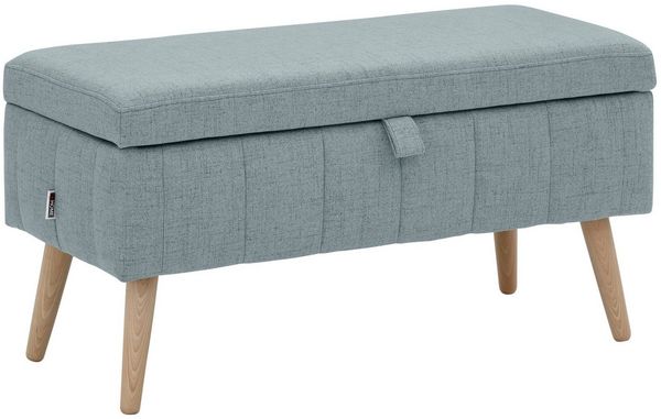 OTTO home Truhenbank AMIRA Sitzbank mit Stauraum, Maße B/T/H: 81/36/43 cm, mit Staufach, in 3 Bezugsqualitäten mit feiner Steppung