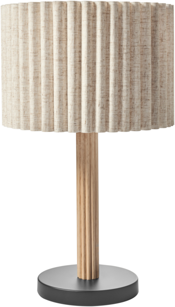 Tischlampe BELESSA Leinen Hellbeige
