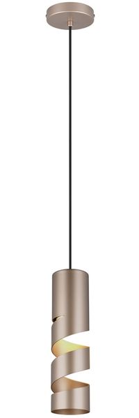 Moderne kleine Pendelleuchte STREAM 1-flammig aus Metall in Coffee, Ø 12cm Bild 2