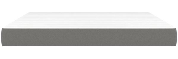 vidaXL Taschenfederkernmatratze Mittel Dunkelgrau 180x200x20 cm Stoff 347835 Bild 3