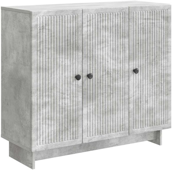 vidaXL Sideboard Betongrau 89 x 34,5 x 80 cm Holzwerkstoff 893958