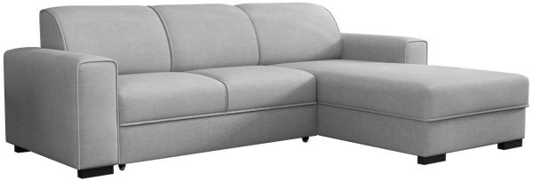 Ecksofa 'Luminne' grau Rechts