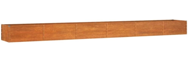 vidaXL Hochbeet Rostig 600x80x45 cm Cortenstahl 151968
