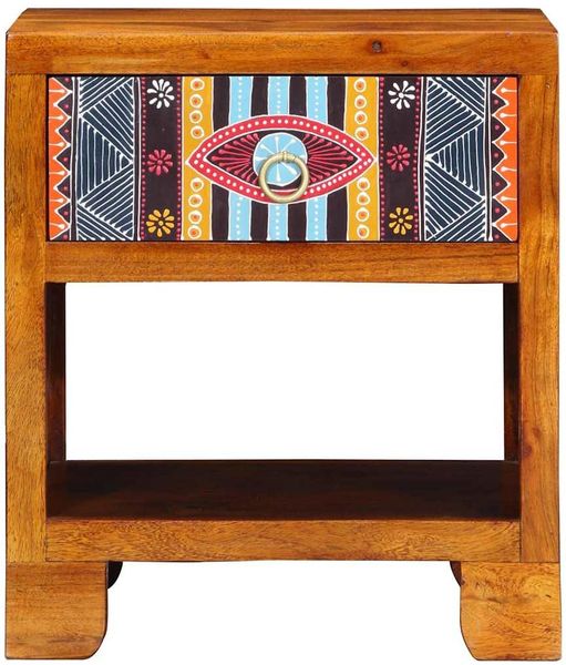 Sideboard, Kommode Mehrfarbig 40 x 35 x 45 cm Massivholz Akazie j1869p Bild 4