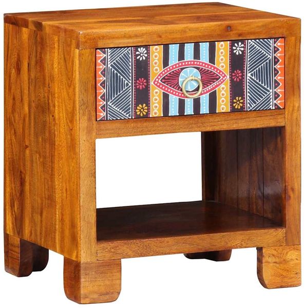 Sideboard, Kommode Mehrfarbig 40 x 35 x 45 cm Massivholz Akazie j1869p