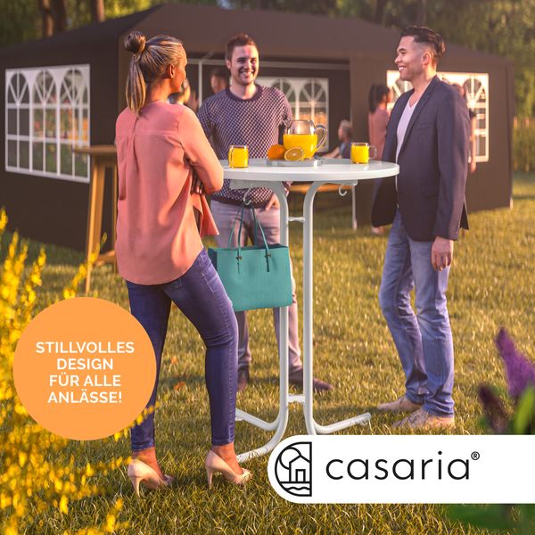 CASARIA® Stehtisch 80x110cm Weiß