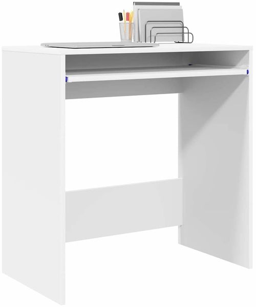 vidaXL Schreibtisch mit Speicher Weiß 77,5 x 43 x 79 cm Holzwerkstoff 869514 Bild 3
